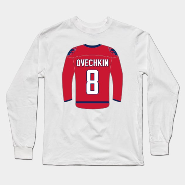 Washington Capitals - Alexander Ovechkin Long Sleeve T-Shirt by swiftscuba